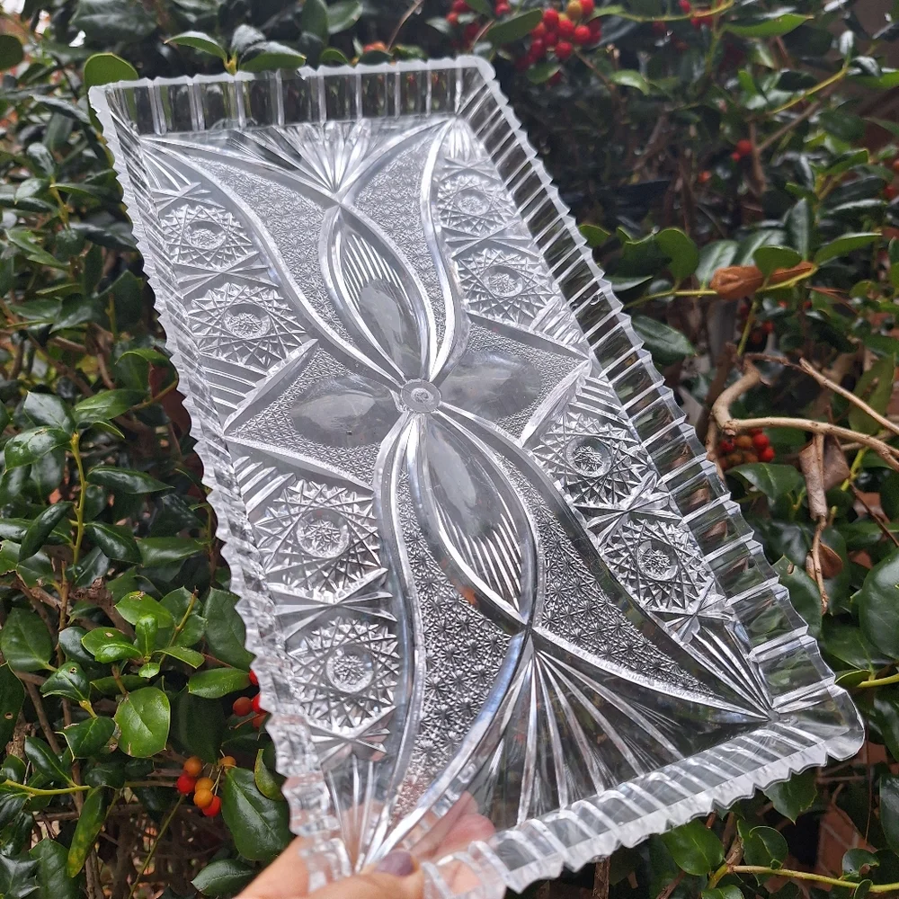 Vintage Lucite Tray MCM Vanity Platter Mid Century Modern Clear Acrylic Plastic - Picture 7 of 16